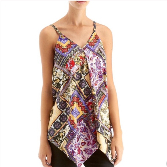 Unique Spectrum Handkerchief Top - Picture 2 of 3